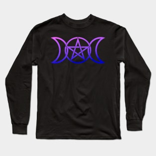 Triple Moon Goddess Long Sleeve T-Shirt